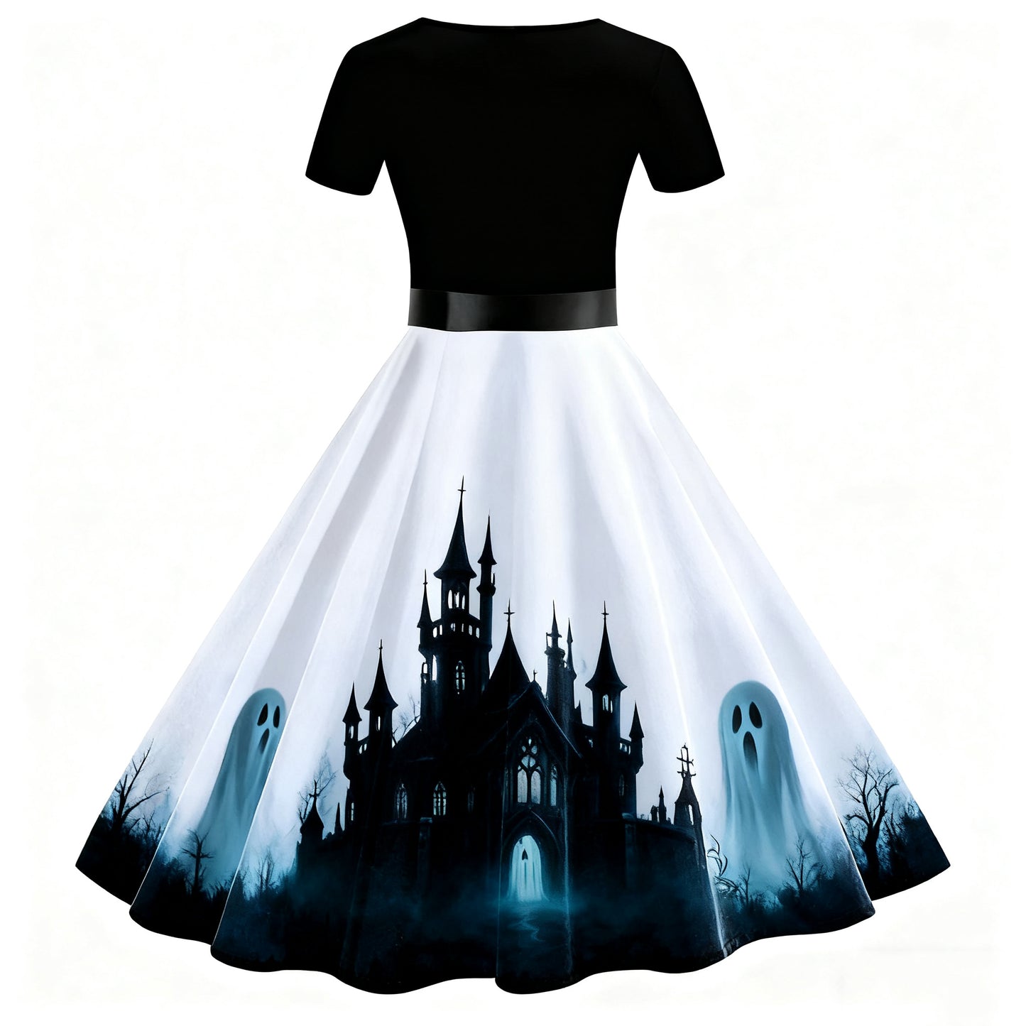 Adult Ghost Dress Daily Wear Women Holiday Cosplay Outfit Halloween Costume