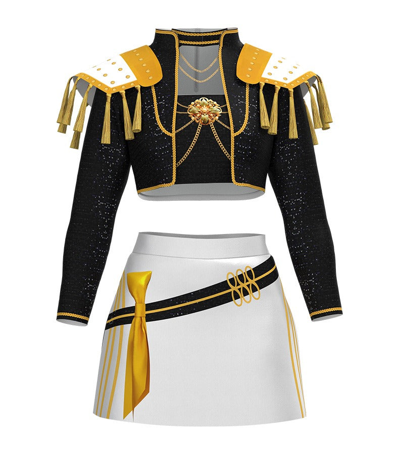 Kpop Mira Costume Golden Party Dress Up Outfit Halloween Cotume