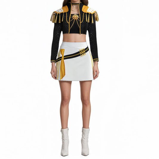 Kpop Mira Costume Golden Party Dress Up Outfit Halloween Cotume