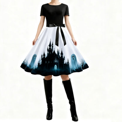 Adult Ghost Dress Daily Wear Women Holiday Cosplay Outfit Halloween Costume