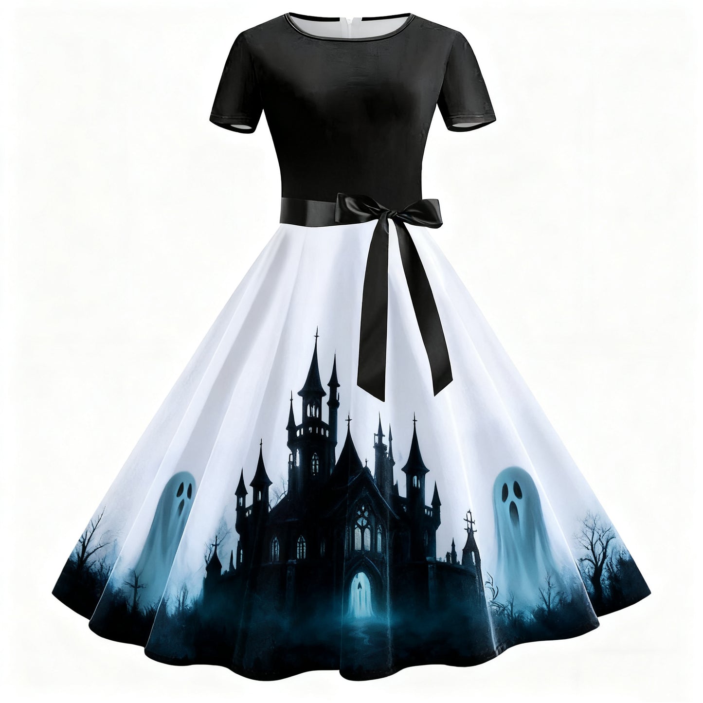 Adult Ghost Dress Daily Wear Women Holiday Cosplay Outfit Halloween Costume