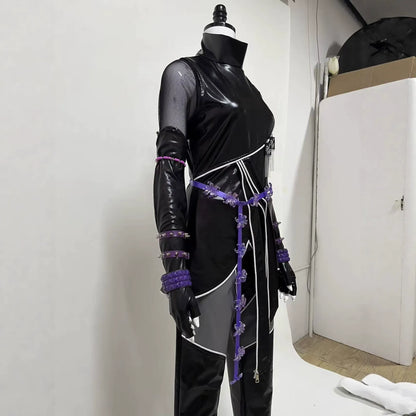 K-Pop Mira Costume Black Battle Suit Set Child and Adult Hallowen Costumes