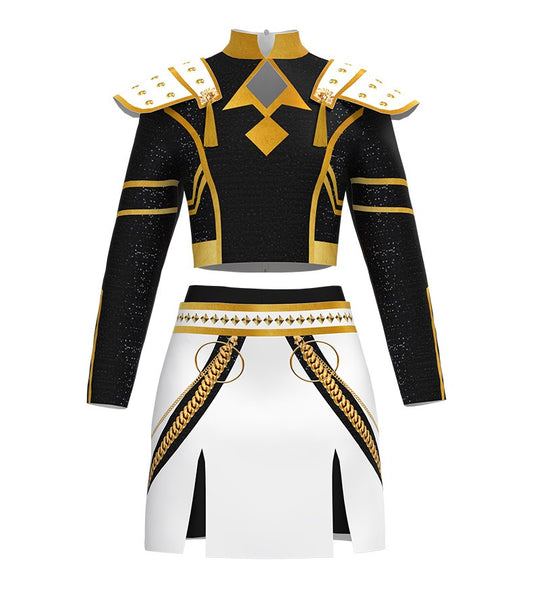 Black Zoey Costume Golden Stage Performance Oufit For Party Cosplay and Halloween Cosplay